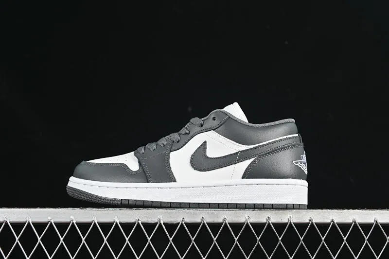 All categories Air Jordan Jordan series basketball shoes Air Jordan 1 Low Air Jordan 1 Low AJ1 Joe 1 white and gray color low-top cultural and casual sneakers 553558-044